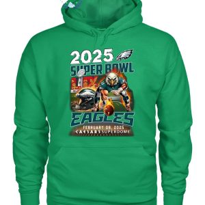 2025 Super Bowl Eagles February 09 2025 Superdome Limited Edition Unisex T-Shirt