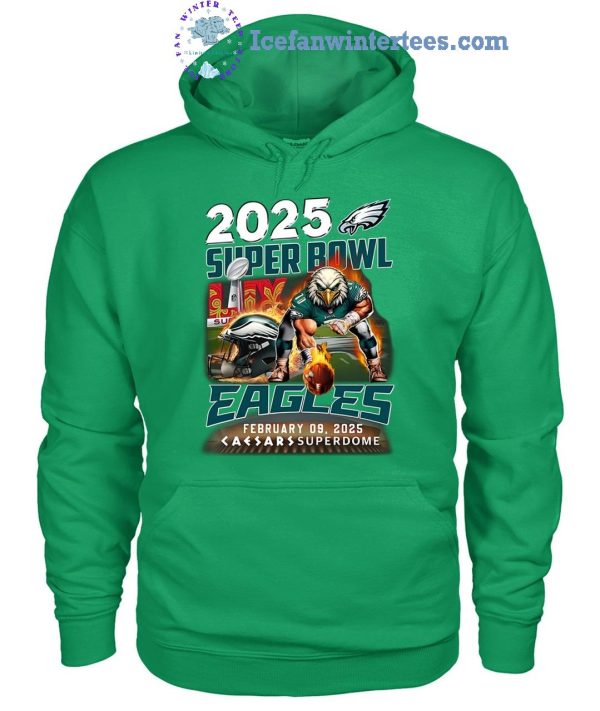 2025 Super Bowl Eagles February 09 2025 Superdome Limited Edition Unisex T-Shirt