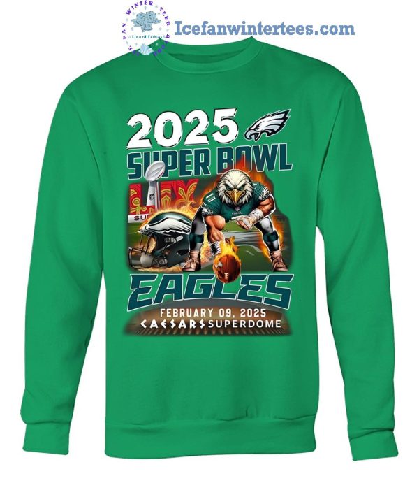 2025 Super Bowl Eagles February 09 2025 Superdome Limited Edition Unisex T-Shirt