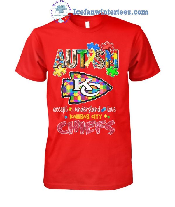 AUTISM Accept Understand Love Kansas City Chiefs Limited Eidition Unisex T-Shirt