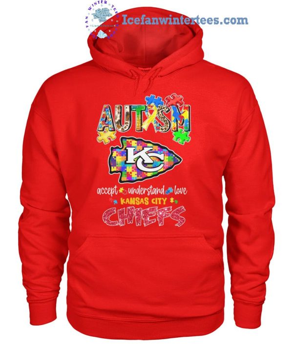 AUTISM Accept Understand Love Kansas City Chiefs Limited Eidition Unisex T-Shirt