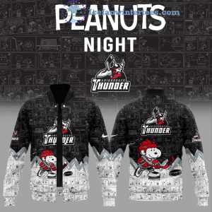 Adirondack Thunder 75th Anniversary Of Peanuts Night For Fans Limited Edition Hoodie Longpants Cap