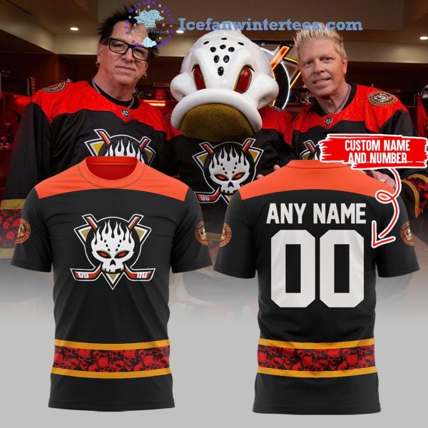 Anaheim Ducks x The Offspring New 2025 For Fans Custom Name And Number Hoodie