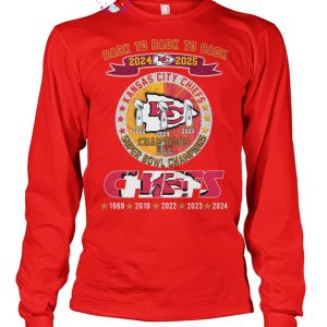 Back To Back To Back 2024-2025 Kansas City Chiefs Champions LIX Super Bowl Champions Unisex T-Shirt