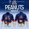 Worcester Railers 75th Anniversary Of Peanuts Night For Fans Limited Edition Baseball Jacket