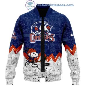 Bakersfield Condors 75th Anniversary of Peanuts For Fan Limited Edition Baseball Jacket