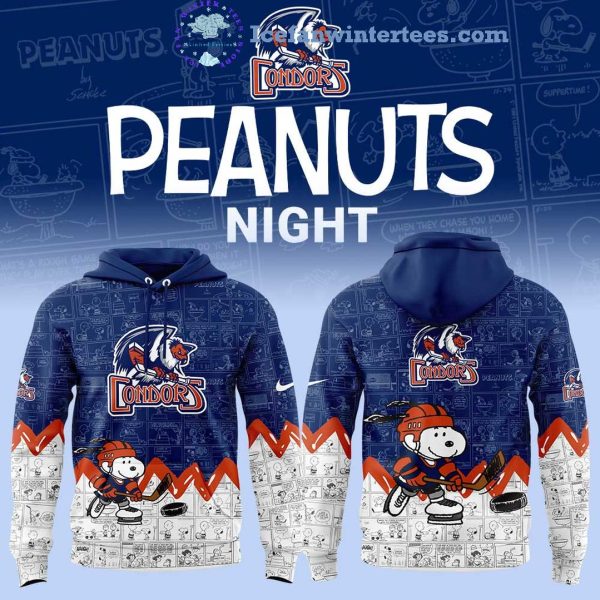 Bakersfield Condors 75th Anniversary of Peanuts For Fan Limited Edition Hoodie