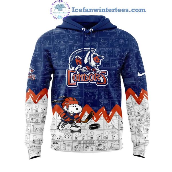 Bakersfield Condors 75th Anniversary of Peanuts For Fan Limited Edition Hoodie