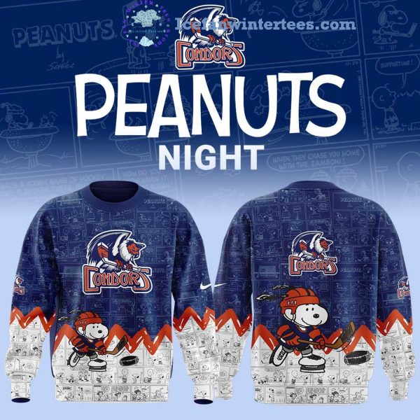 Bakersfield Condors 75th Anniversary of Peanuts For Fan Limited Edition Hoodie