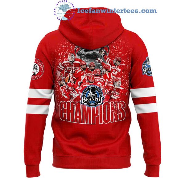 Boston University Terriers Men’s Hockey Beanpot MVP Champions 2025 Limited Edition Hoodie