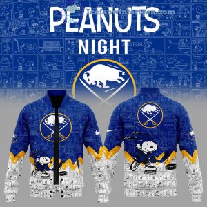 Buffalo Sabres 75th Anniversary Of Peanuts Night For Fans Limited Edition Hoodie Longpants Cap