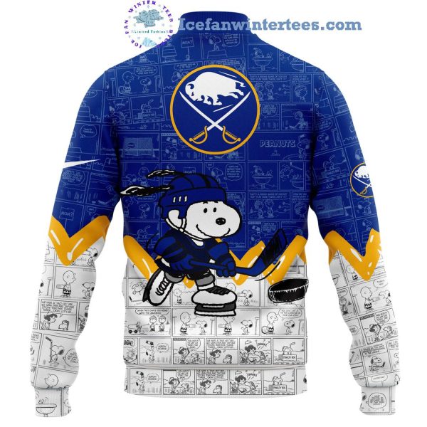 Buffalo Sabres 75th Anniversary Of Peanuts Night For Fans Limited Edition Baseball Jacket