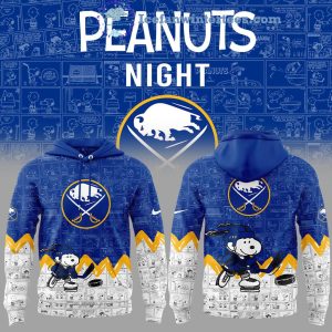 Buffalo Sabres 75th Anniversary Of Peanuts Night For Fans Limited Edition Baseball Jacket