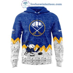 Buffalo Sabres 75th Anniversary Of Peanuts Night For Fans Limited Edition Hoodie Longpants Cap