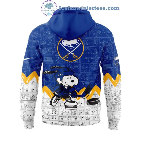 Buffalo Sabres 75th Anniversary Of Peanuts Night For Fans Limited Edition Hoodie Longpants Cap