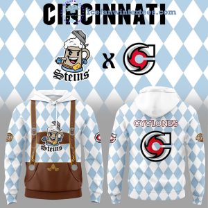 Cincinnati Cyclones x Zinzinnati Steins For Fans Limited Edition Hoodie Longpants Cap