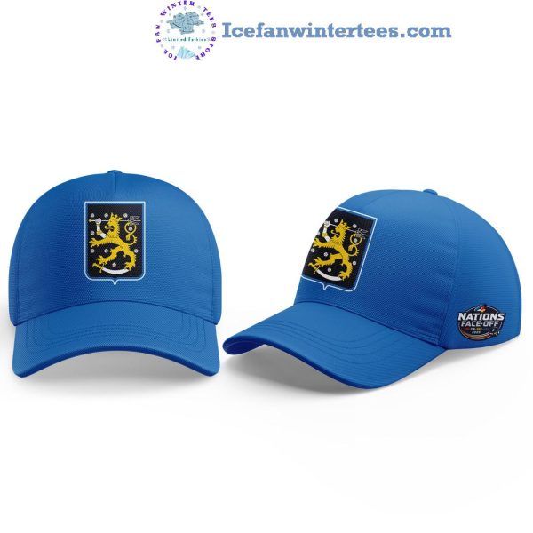 Finnish National Men’s Ice Hockey Team Finland 4 Nations Face-Off 2025 Hoodie Longpants Cap