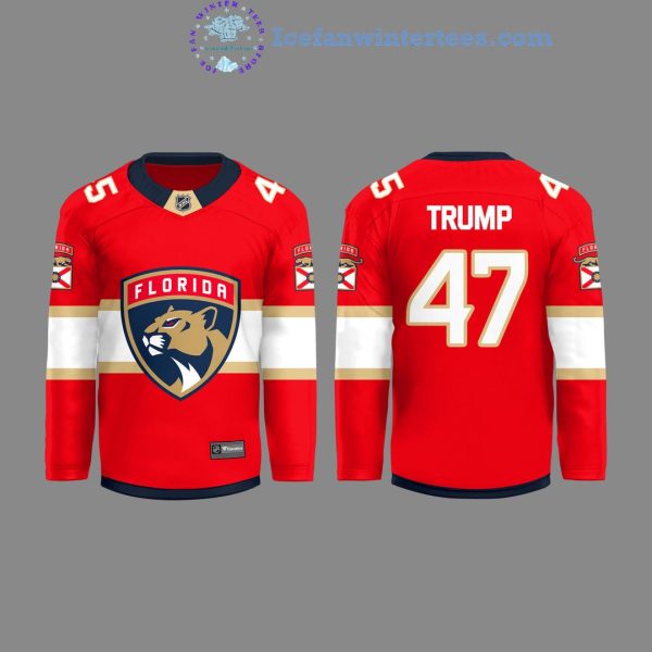 Florida Panthers Hockey NHL Trump 45-47 2025 Limited Edition Hockey Jersey