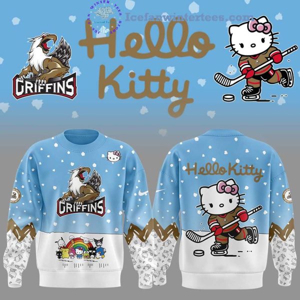 Grand Rapids Griffins x Hello Kitty And Friends For Fans Limited Edition Hoodie Longpants Cap