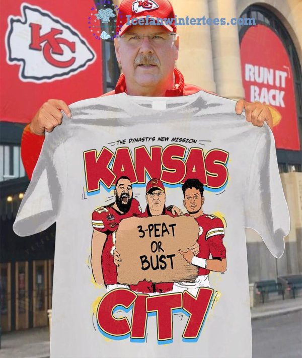 Kansas City Chiefs 3-Peat Or Burst Super Bowl Champions 2025 For Fans Unisex T-Shirt