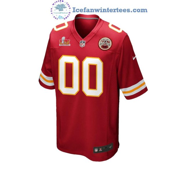 Kansas City Chiefs NFL 2025 Super Bowl LIX Custom Name and Number Foootball Jersey