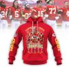 Kansas City Chiefs x Mickey 2024 Super Bowl LIX Champions Back To Back To Back Custom Name Hoodie Longpants