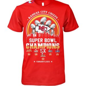 Super Bowl LIX Philadelphia Eagles Vs Kansas City Chiefs 2025 Limited Edition Unisex T-Shirt