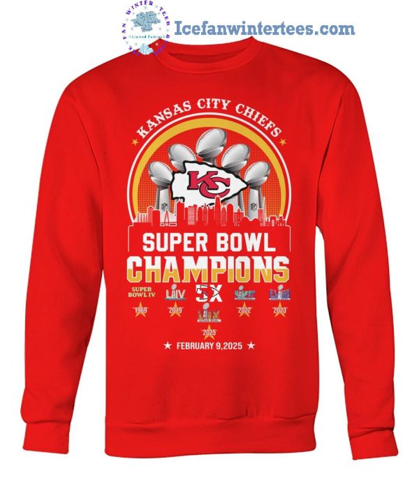 Kansas City Chiefs Super Bowl Champions 2025 Limited Edition Unisex T-Shirt