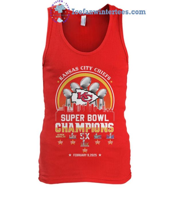 Kansas City Chiefs Super Bowl Champions 2025 Limited Edition Unisex T-Shirt