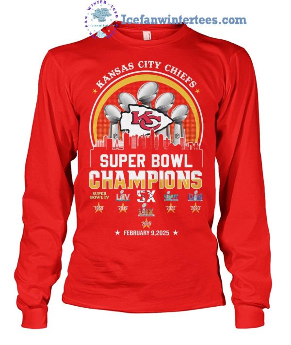 Kansas City Chiefs Super Bowl Champions 2025 Limited Edition Unisex T-Shirt