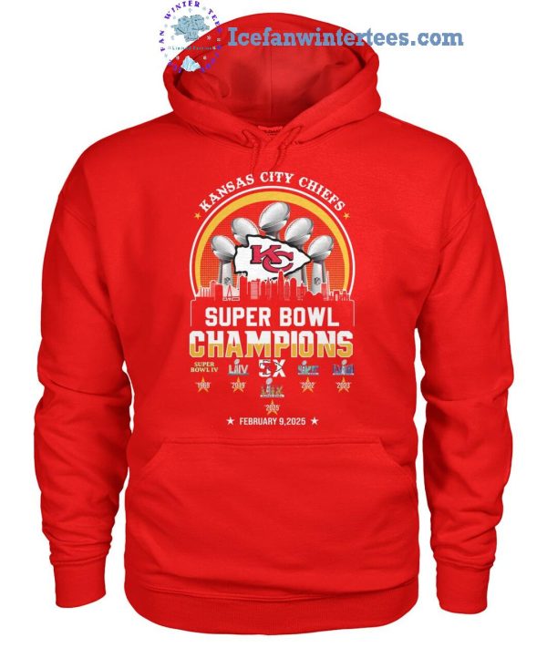 Kansas City Chiefs Super Bowl Champions 2025 Limited Edition Unisex T-Shirt