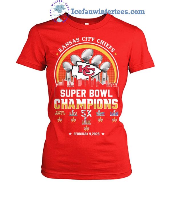 Kansas City Chiefs Super Bowl Champions 2025 Limited Edition Unisex T-Shirt