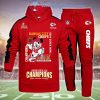 Kansas City Chiefs NFL 5X Super Bowl Champions 2024 Back To Back To Back Hoodie Longpants