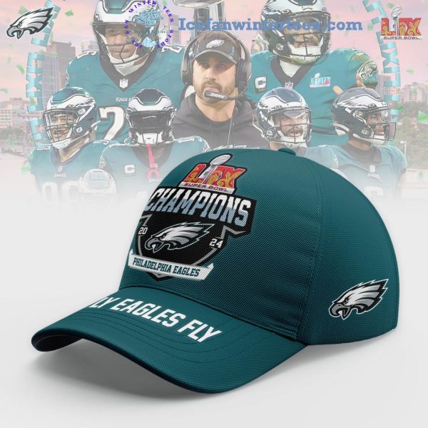 LIX Super Bowl Champions 2024 Philadelphia Eagles Fly Eagles Fly Classic Cap