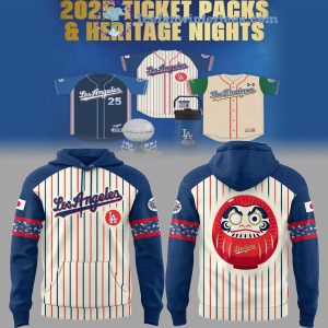 Los Angeles Dodger MLB x Japanese Heritage Night 2025 For Fans Hoodie Longpants Cap