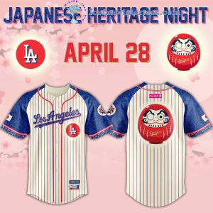 Los Angeles Dodgers x Japanese Heritage Night April 28 Limited Edition Baseball Jersey