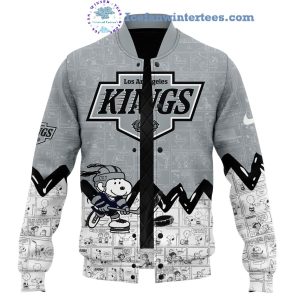 Los Angeles Kings 75th Anniversary Of Peanuts Night For Fans Limited Edition Baseball Jacket