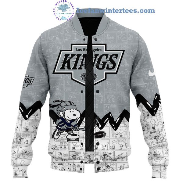 Los Angeles Kings 75th Anniversary Of Peanuts Night For Fans Limited Edition Baseball Jacket