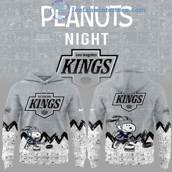 Los Angeles Kings 75th Anniversary Of Peanuts Night For Fans Limited Edition Hoodie Longpants Cap