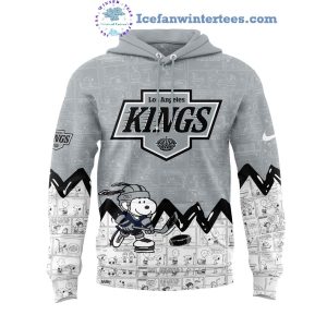 Los Angeles Kings 75th Anniversary Of Peanuts Night For Fans Limited Edition Hoodie Longpants Cap