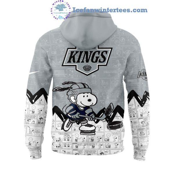 Los Angeles Kings 75th Anniversary Of Peanuts Night For Fans Limited Edition Hoodie Longpants Cap