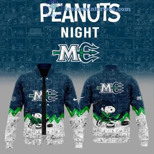 Maine Mariners 75th Anniversary Of Peanuts Night For Fans Limited Edition Hoodie Longpants Cap