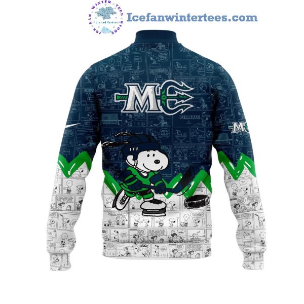 Maine Mariners 75th Anniversary Of Peanuts Night For Fans Limited Edition Baseball Jacket