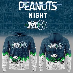 Maine Mariners 75th Anniversary Of Peanuts Night For Fans Limited Edition Baseball Jacket