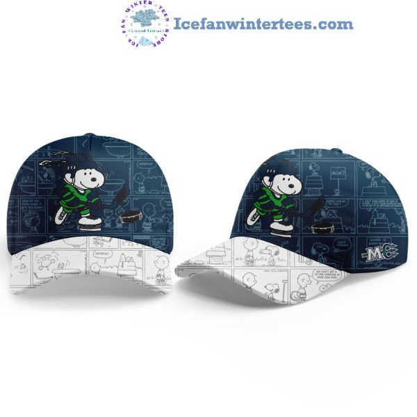 Maine Mariners 75th Anniversary Of Peanuts Night For Fans Limited Edition Hoodie Longpants Cap