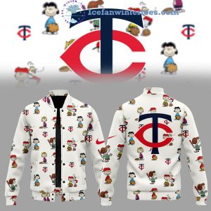 Minnesota Twins x Peanuts Snoopy 75th Anniversary For Fans Baseball Jacket