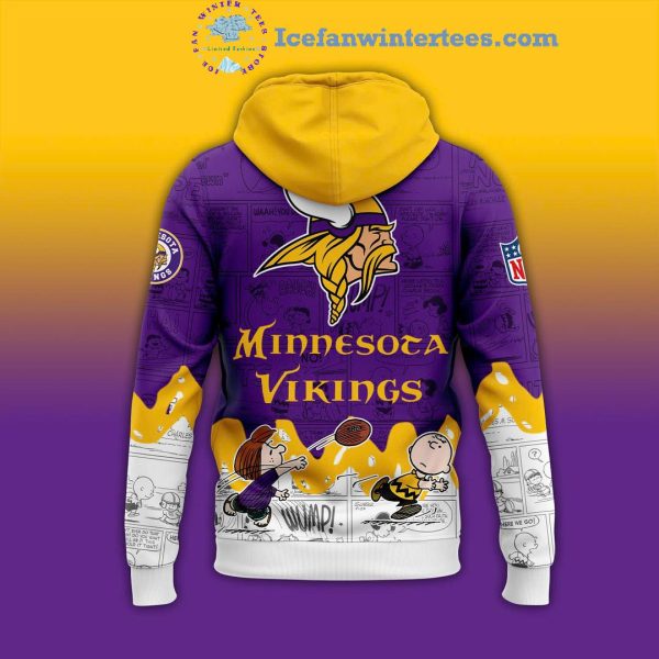 Minnesota Vikings 75th Anniversary Of Peanuts Night Snoopy For Fans Hoodie