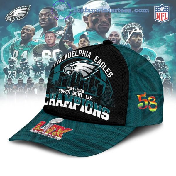 NFL Philadelphia Eagles 2024-2025 Super Bowl LIX Champions Classic Cap