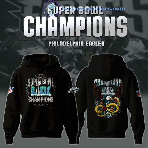 NFL Super Bowl LIX Champions Philadelphia Eagles 2025 Limited Edition Hoodie Longpants Cap