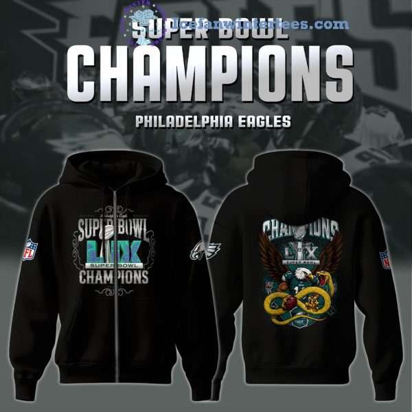 NFL Super Bowl LIX Champions Philadelphia Eagles 2025 Limited Edition Hoodie Longpants Cap